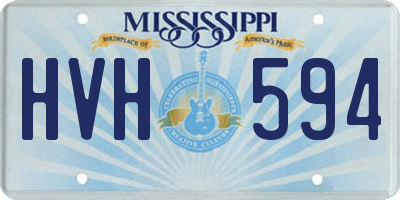 MS license plate HVH594
