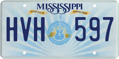 MS license plate HVH597