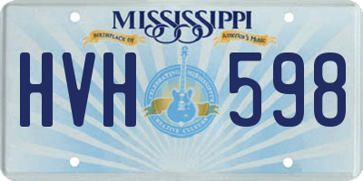 MS license plate HVH598