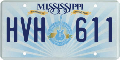 MS license plate HVH611