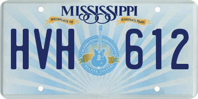 MS license plate HVH612