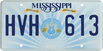 MS license plate HVH613