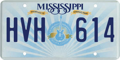 MS license plate HVH614