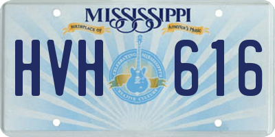 MS license plate HVH616