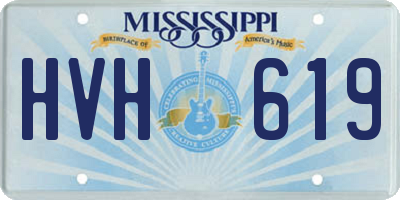 MS license plate HVH619