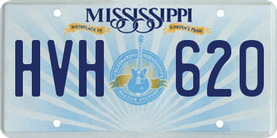 MS license plate HVH620