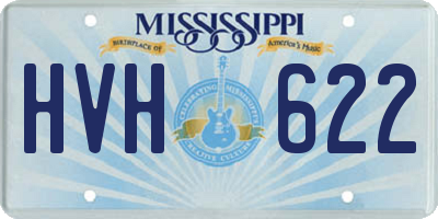 MS license plate HVH622