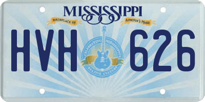MS license plate HVH626