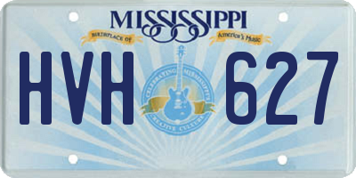 MS license plate HVH627