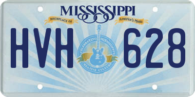 MS license plate HVH628