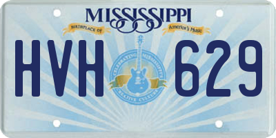 MS license plate HVH629