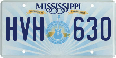 MS license plate HVH630