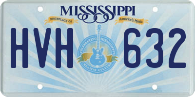 MS license plate HVH632