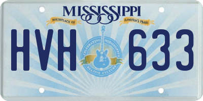 MS license plate HVH633