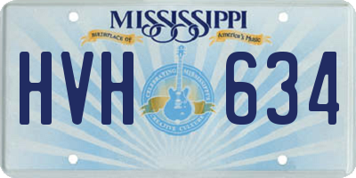 MS license plate HVH634