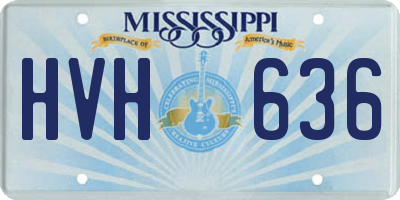 MS license plate HVH636