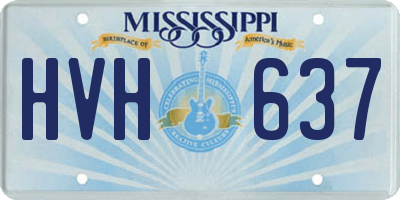 MS license plate HVH637