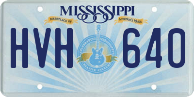 MS license plate HVH640