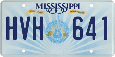 MS license plate HVH641