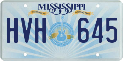 MS license plate HVH645