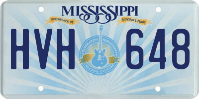 MS license plate HVH648
