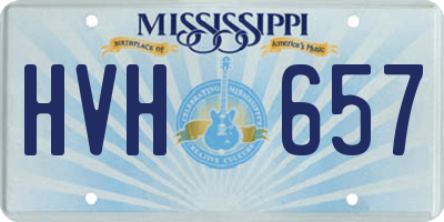 MS license plate HVH657