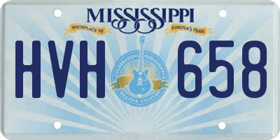MS license plate HVH658