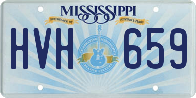 MS license plate HVH659