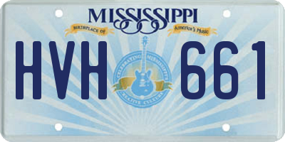 MS license plate HVH661