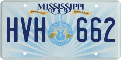 MS license plate HVH662