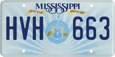 MS license plate HVH663