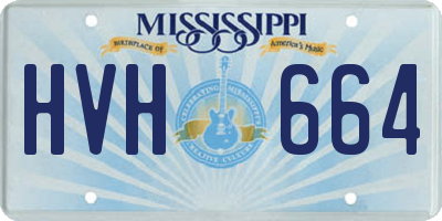 MS license plate HVH664
