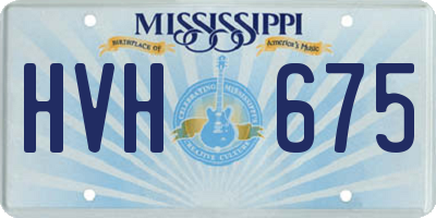 MS license plate HVH675