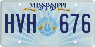 MS license plate HVH676