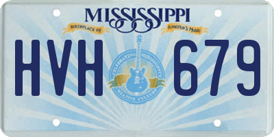 MS license plate HVH679