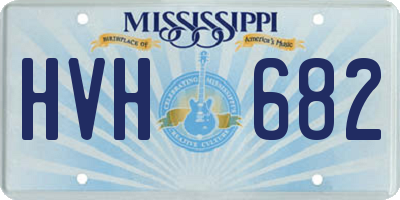 MS license plate HVH682
