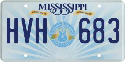 MS license plate HVH683