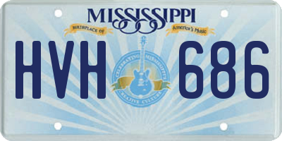 MS license plate HVH686