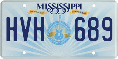 MS license plate HVH689