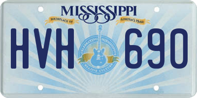 MS license plate HVH690