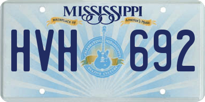 MS license plate HVH692