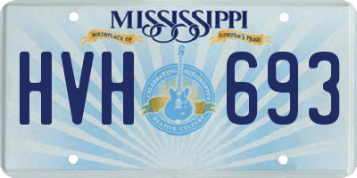 MS license plate HVH693