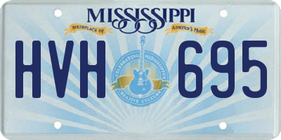 MS license plate HVH695
