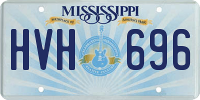 MS license plate HVH696