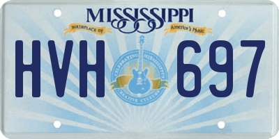 MS license plate HVH697