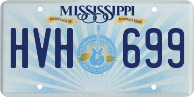 MS license plate HVH699