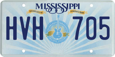 MS license plate HVH705