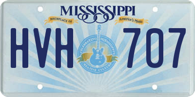 MS license plate HVH707