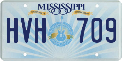 MS license plate HVH709