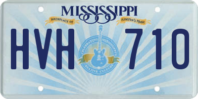 MS license plate HVH710